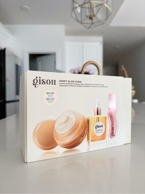 Gisou Honey Glow Icons Hair Treatment Set — Cream & Pink